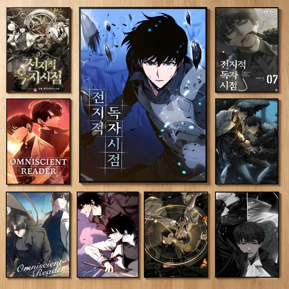 Fantasy Webtoon O-Omniscient Readers Viewpoint Poster Classic Self-Adhesive PP Wall Sticker for Living Room Bar Decor Gift