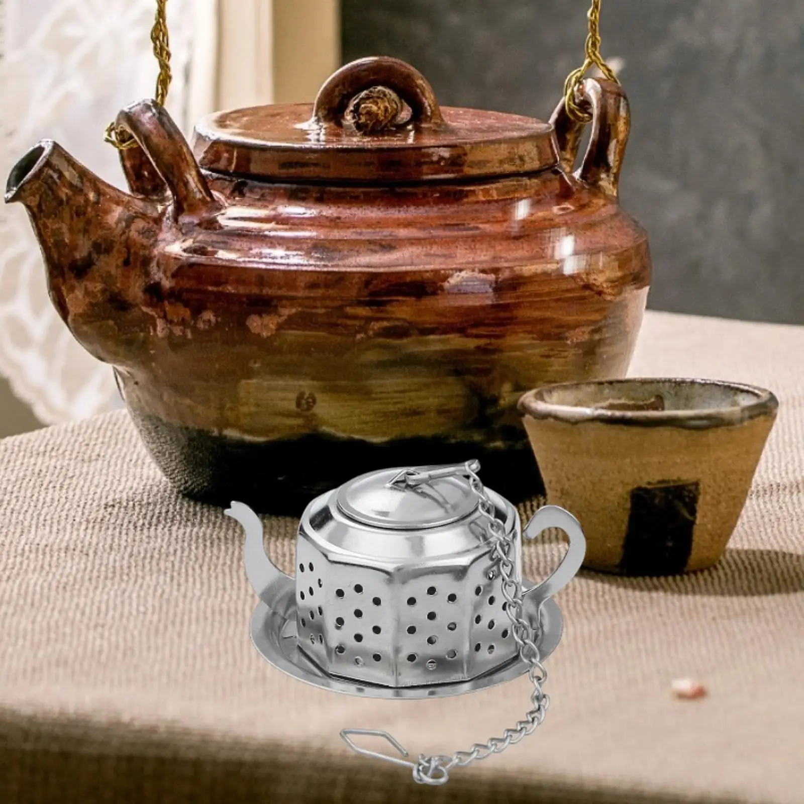 Infusor de té, colador de té reutilizable de malla fina para el hogar, oficina, salón de té