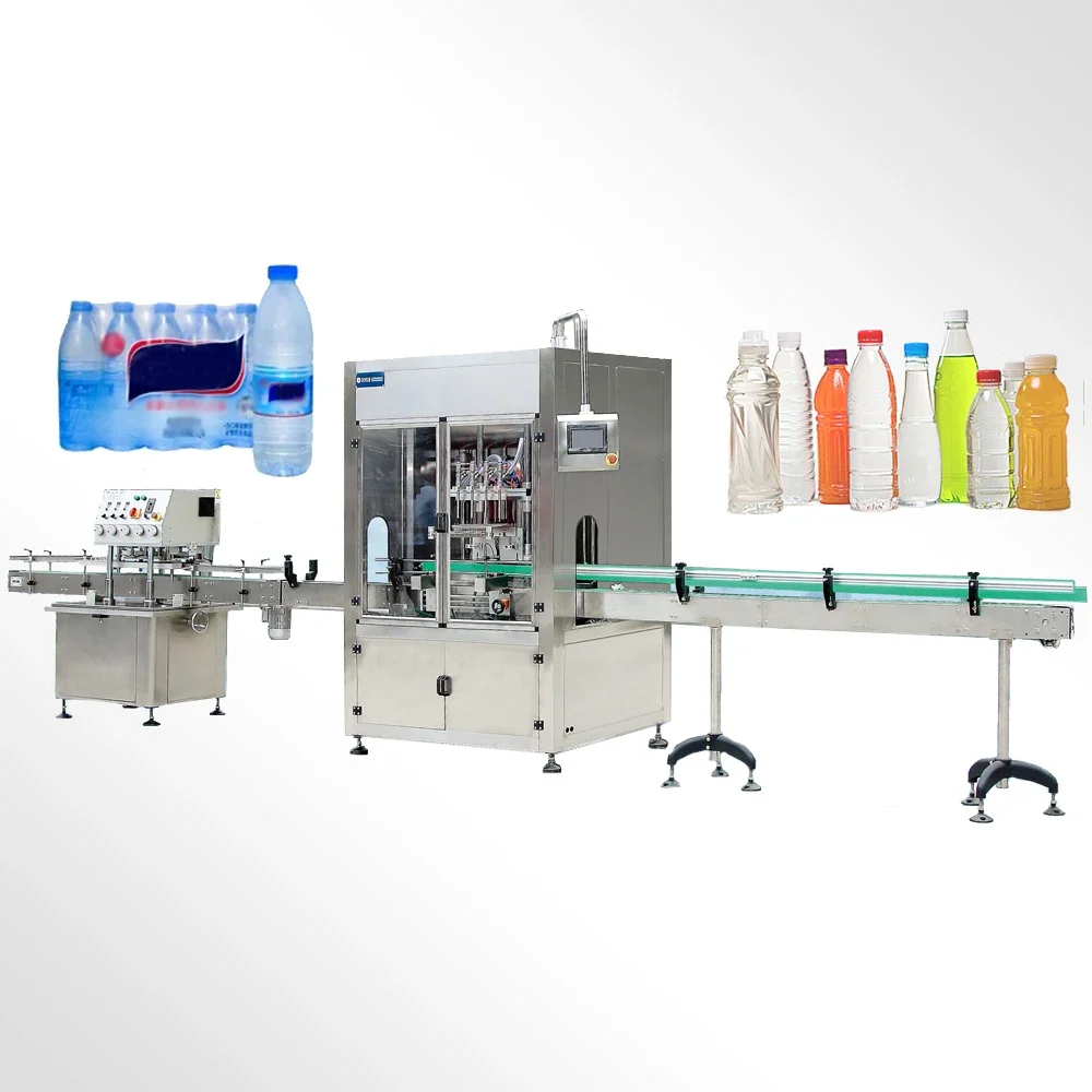 Full Automatic Complete PET Plastic Small Bottle Pure Drinking Mineral Water Production Line / Bottle Water Filling Machine