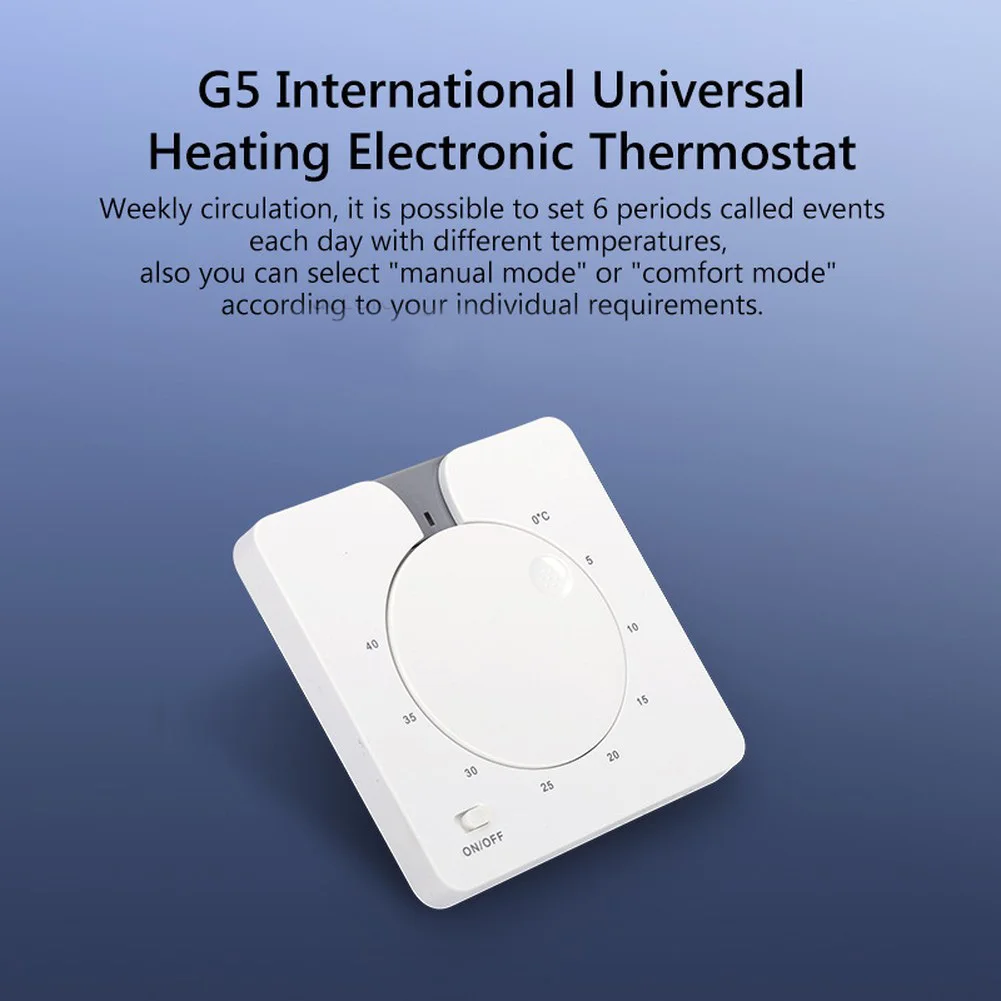

1pcs 16A Mechanical Underfloor Heating Thermostat With Rotary Knob For Electric Or Water-Based Floor Heating Accessories