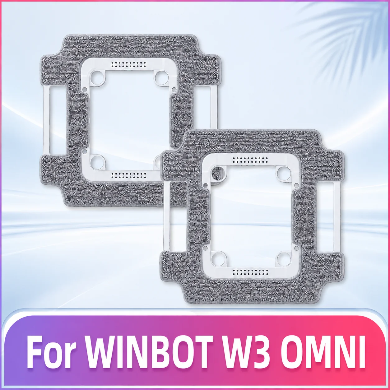 Kompatibel mit ( Ecovacs WINBOT W3 OMNI ) Staubsaugerteile Mopppads Mopphalter Ersatzzubehör