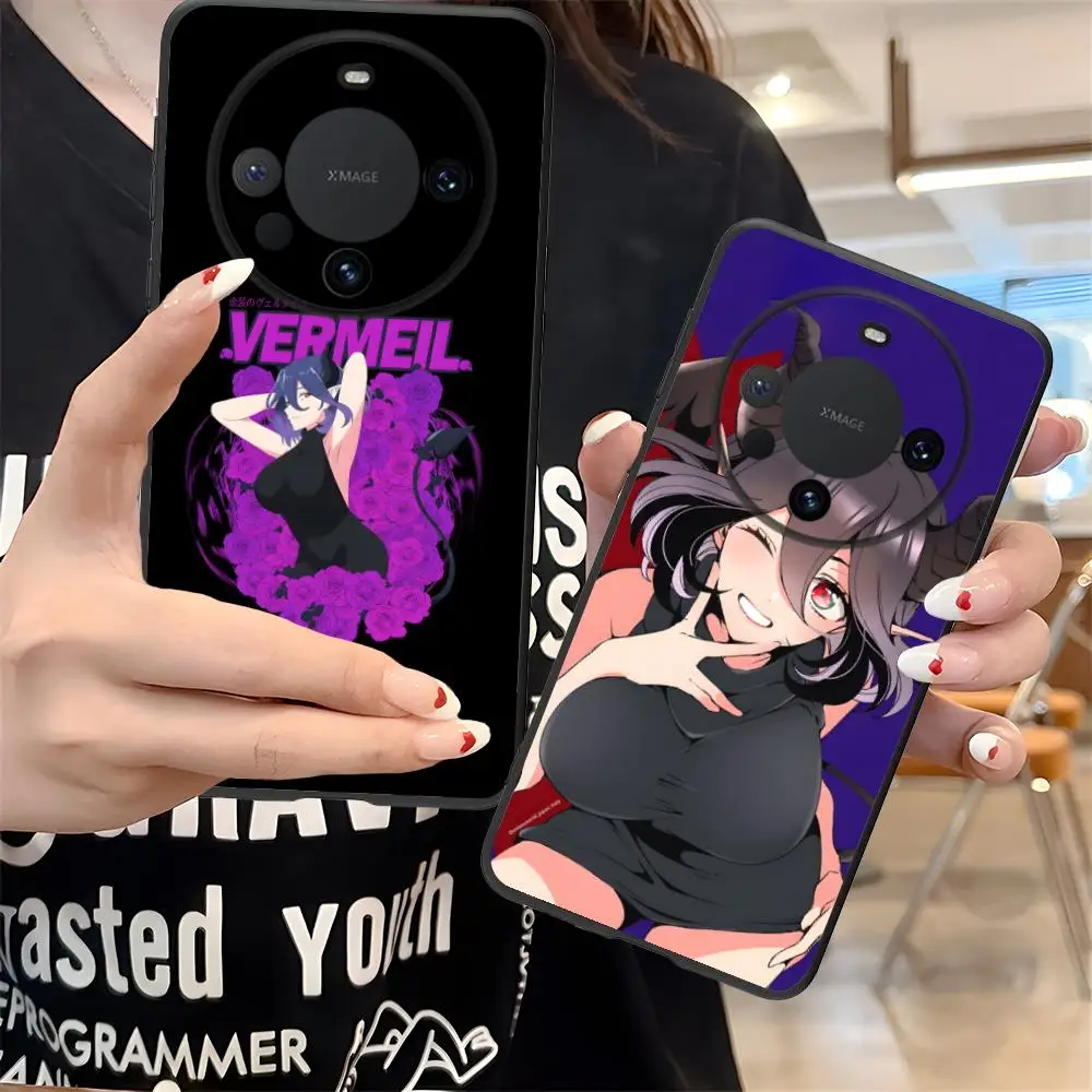 Kinsou Vermeil funda de teléfono móvil para Huawei Mate 60 50 40 30 20 10 Pro Plus Lite E 5G Color protección Smartphone cubierta de lujo