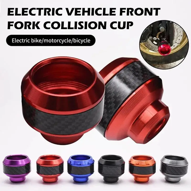 Universal Fit Front Suspension Protection Cup for Motorcycle Frame Slider Crash Protector for Daily Commute and Travel