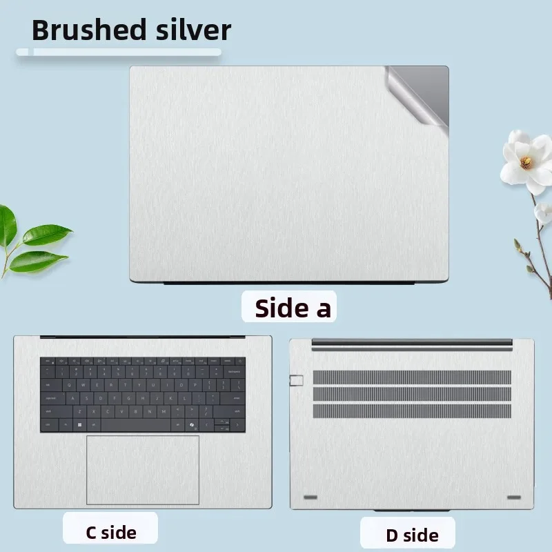 For DELL XPS 16 13 DX13260 DA16260 Laptop solid color body skin sticker scratch-proof shell protective film