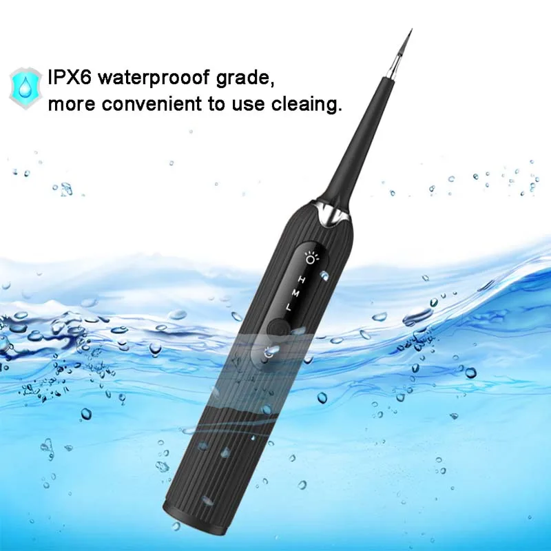 منظف أسنان كهربائي محمول بموجة صوتية، منظف تبييض منزلي لإزالة الأسنان الصفراء، منظف أسنان بالموجات فوق الصوتية