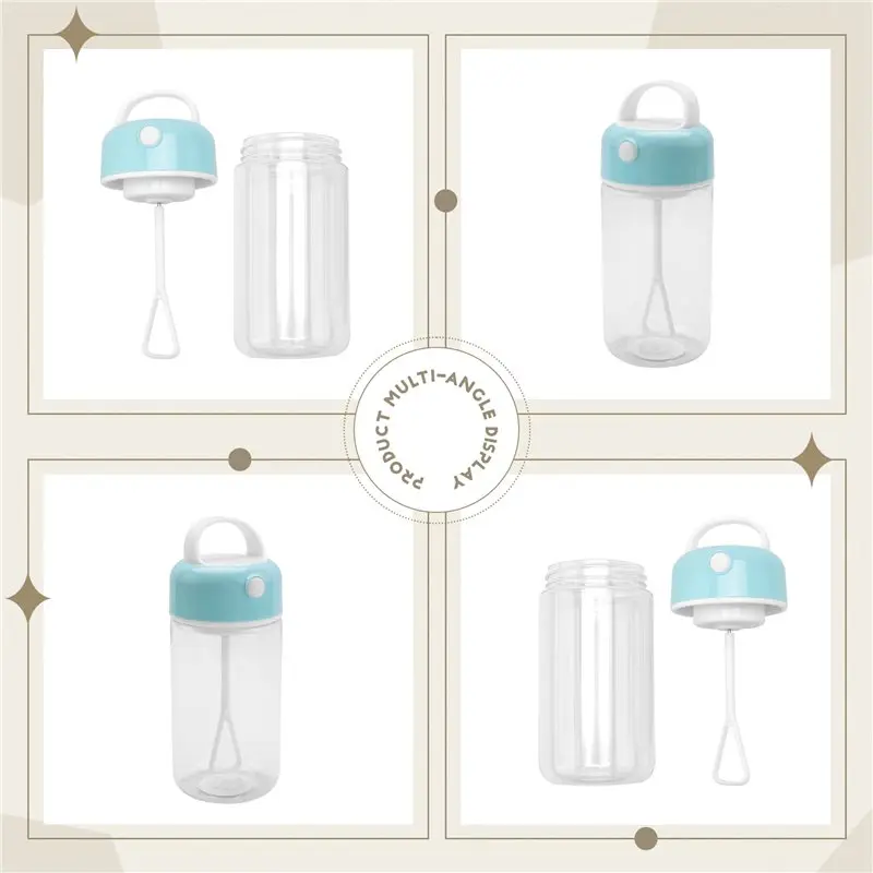 A98E-Electric Shake Cup For Fitness Sports Protein Powder Leak-Proof Waterproof Coffee Stirrer Automatic Drink Mixer Blue