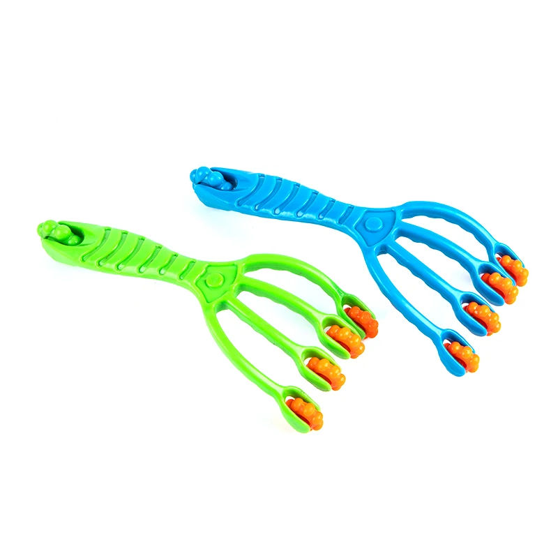 

1 шт., роликовый инструмент для релаксации головы, массажер для тела с четырьмя когтями, шея, спина, лицо