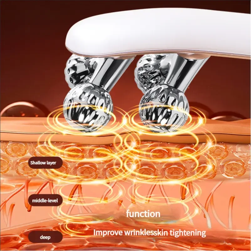 2025 新人 V 字型ローラーフェイシャルリフティングマッサージ二重あごスキンケア装置
