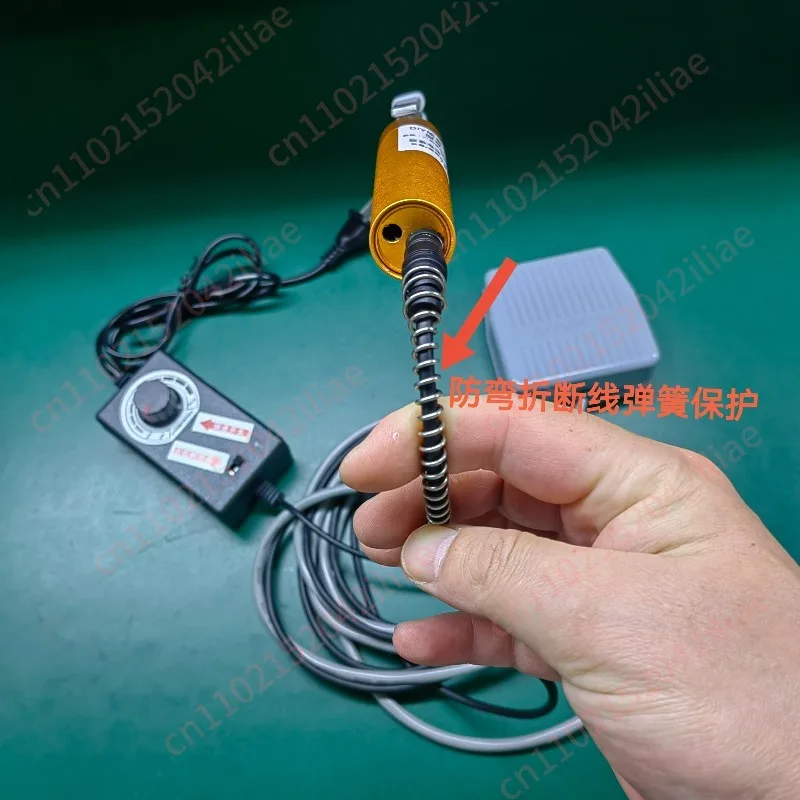 Purely handmade simple handheld cable twister adjustable speed adjustment positive and reverse foot switch control