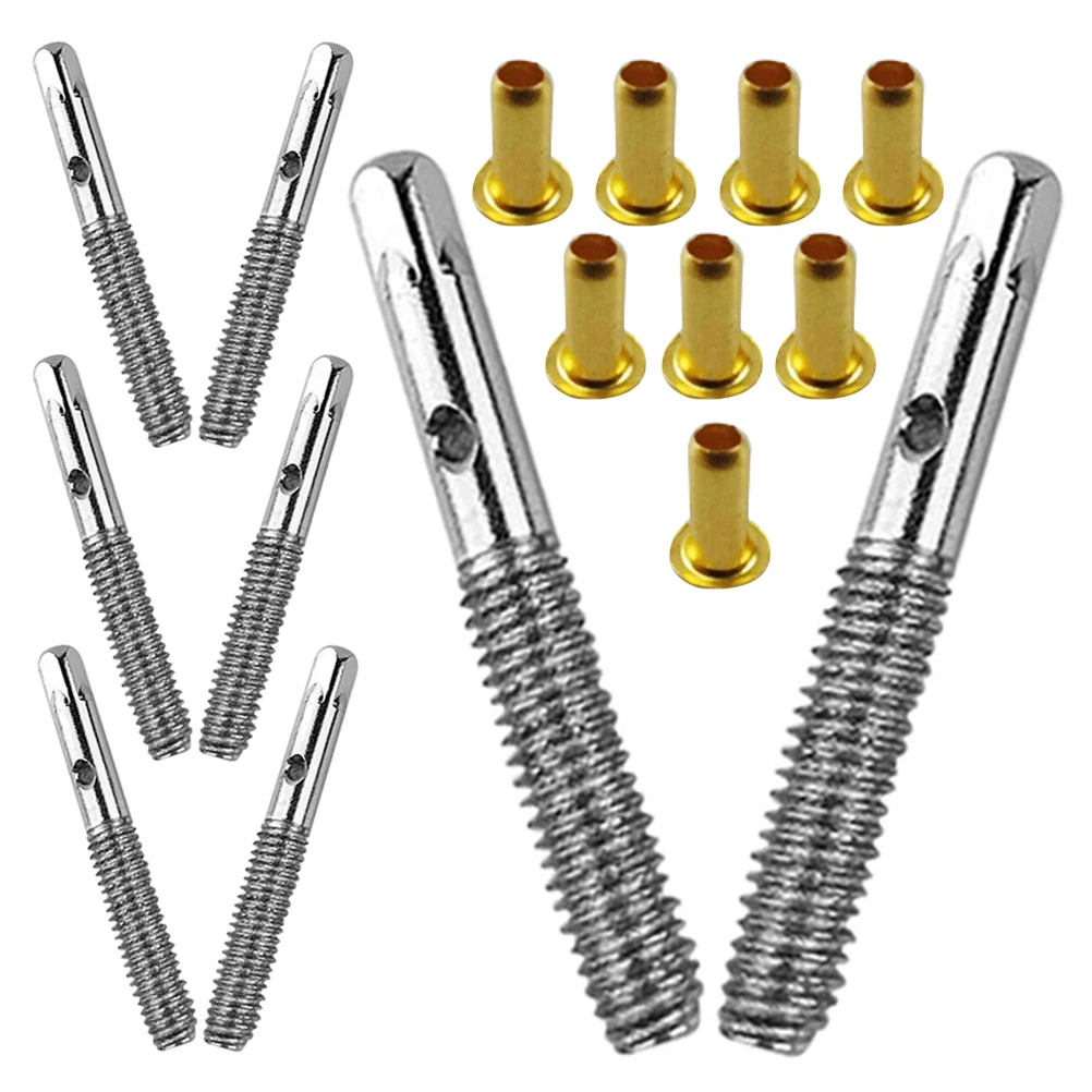 

8 Sets String Screw Accessories Piano Loose Tuning Pins Metal Instrument Pegs Part Bridge Parts