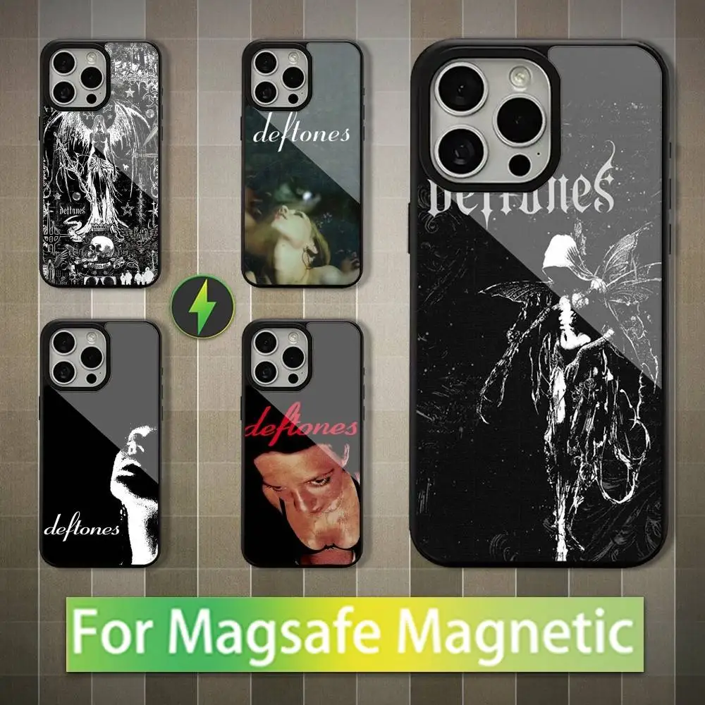 

Hot D-Deftones Band Phone Case For iPhone 16,15,14,13,12,11,Pro,Max,Plus,Mini,Magsafe,Magnetic Wireless Charging Case
