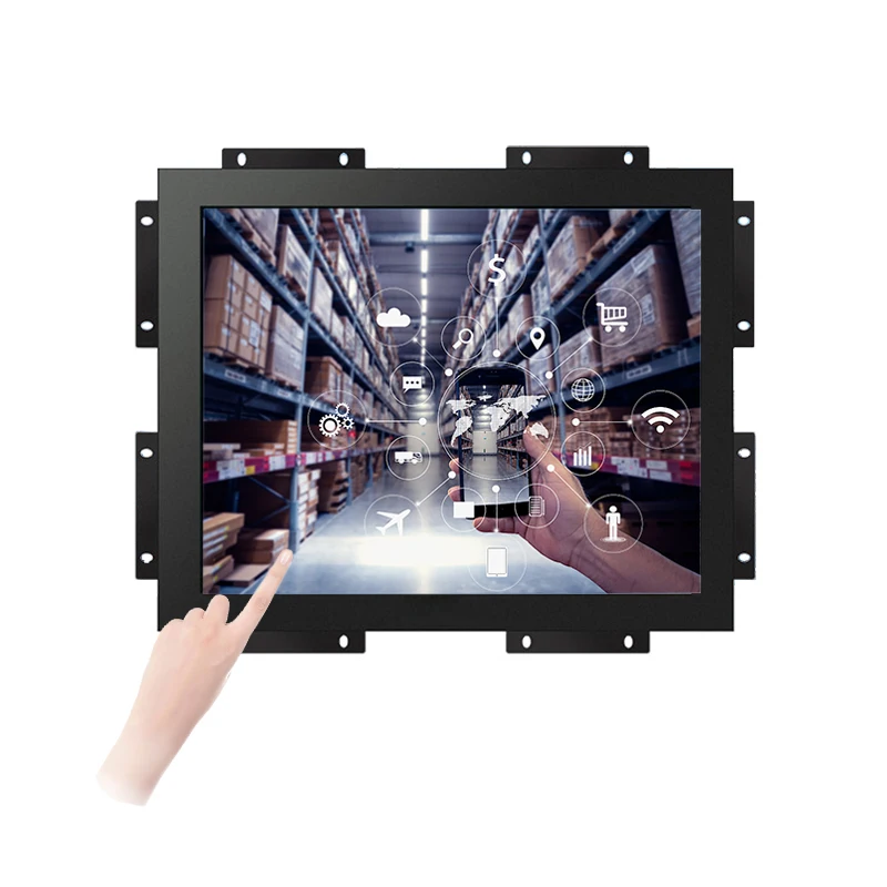 Industrial Oem Odm Metal Case 8 9.7 10 12 15 17 19 Inch Touch Screen Open Frame Mounted Lcd Monitor Display For Equipment