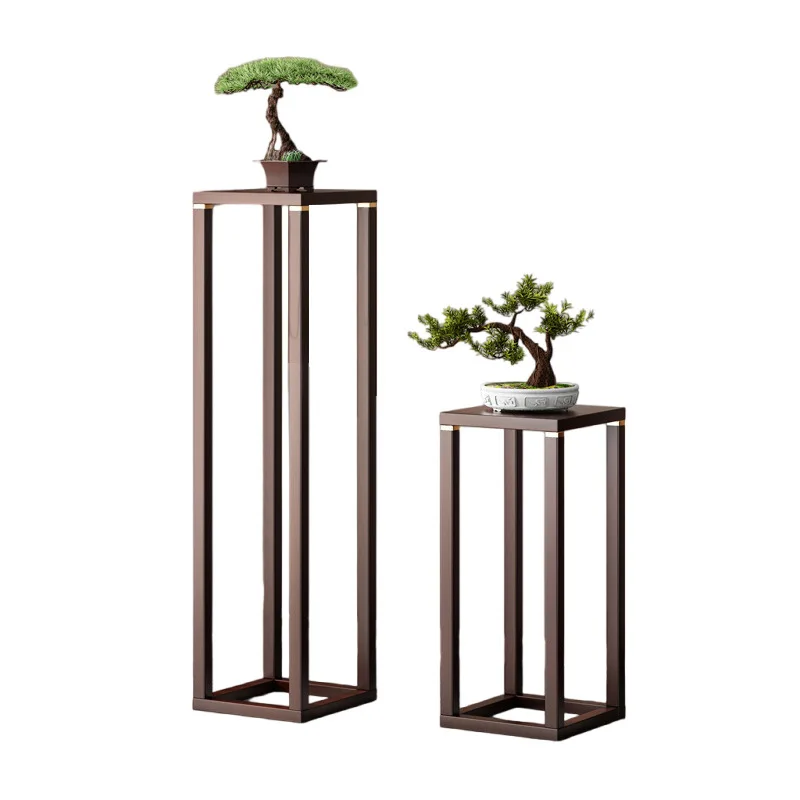 

Pure solid wood flower stand, shelf, ornament, jewelry, Chinese table base, living room balcony, indoor plant stand