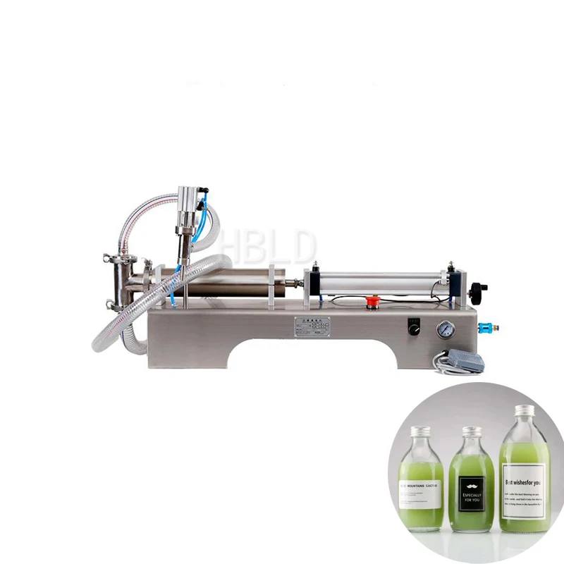 100-1000ML Horizontal Pneumatic Single Head Liquid Filling Machine 110V 220V