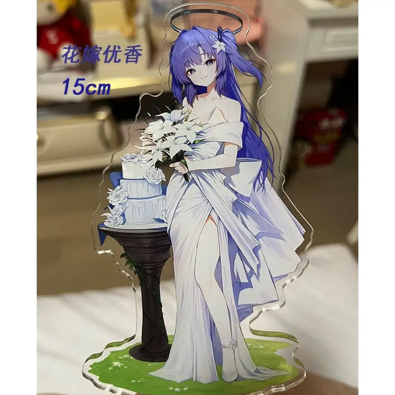 Blue Archive Hayase Yūka Cosplay Anime Acrylic Stand Figure Standing Model Desktop Plate Stand Ornaments Accessories