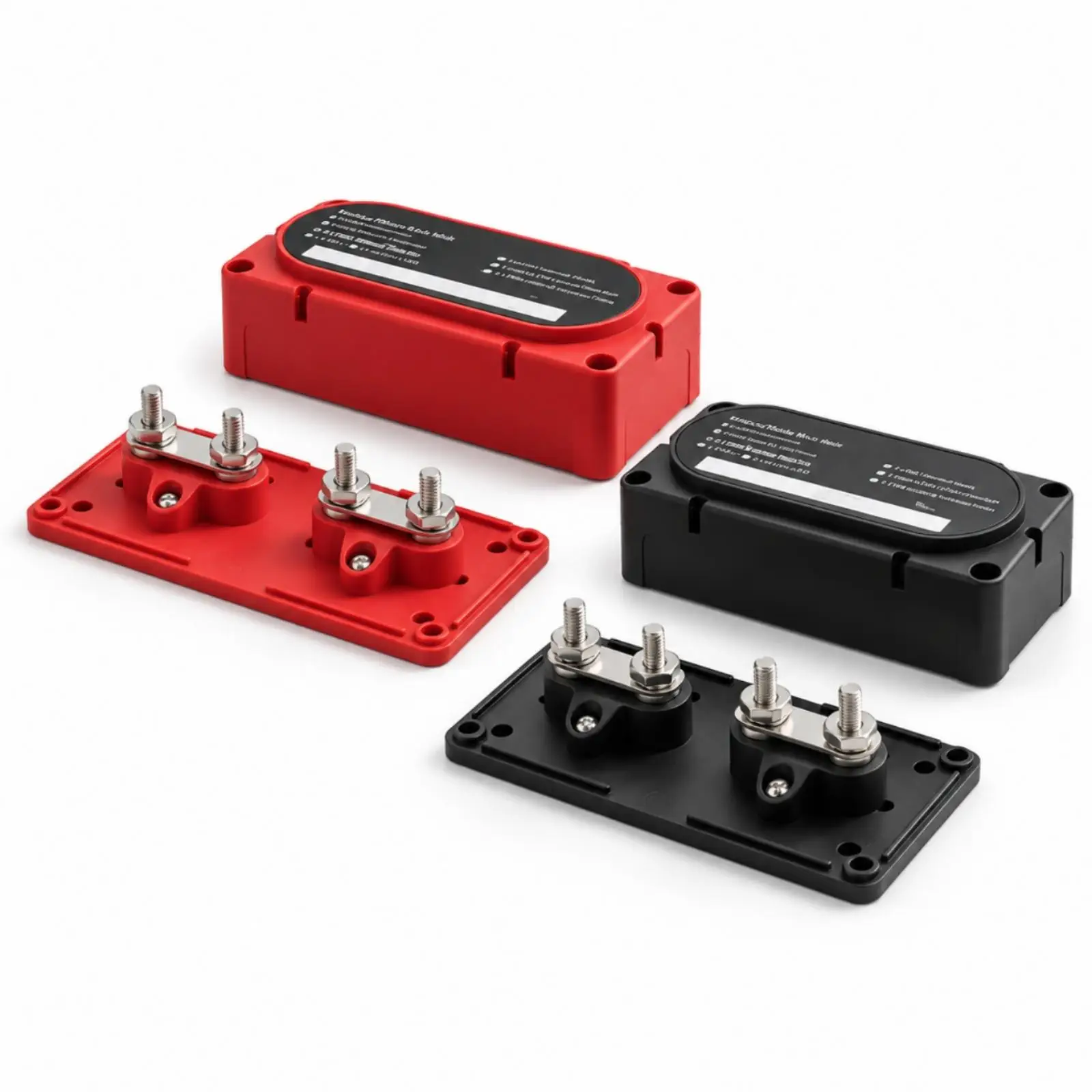 300A Power Distribution Block Heavy-Duty M8 Terminal Bus Bar Module Flame-Retardant Copper Bus Bar for Boats, Trucks, Engine