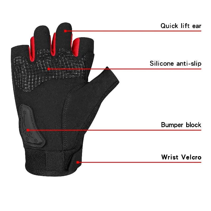 2 шт. RS10 мужские ретро мотоциклетные велосипедные перчатки с половиной пальца защитные перчатки для спорта на открытом воздухе мотоциклетные велосипедные перчатки для женщин