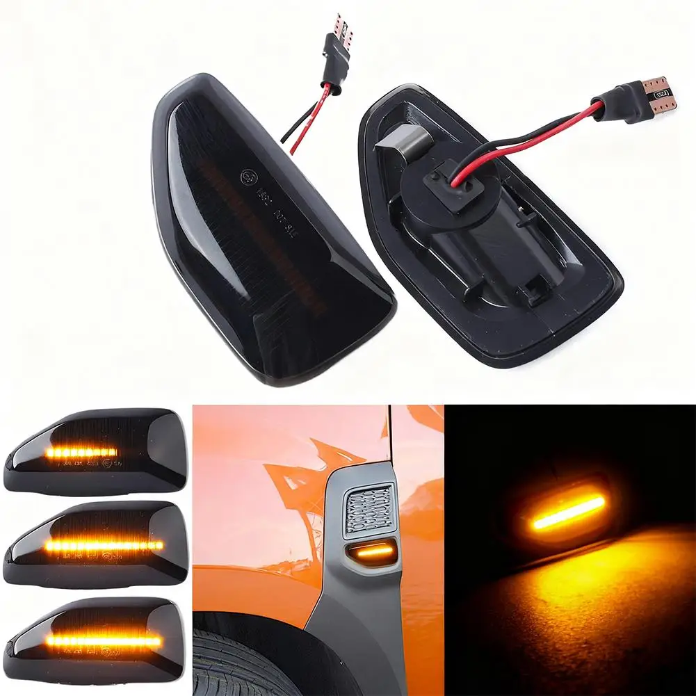 2pcs Side Turning Indicators High Quality LED Dynamic Side Turn Signal Marker Sequential Light For Sandero Stepway M K3 202 K8X9