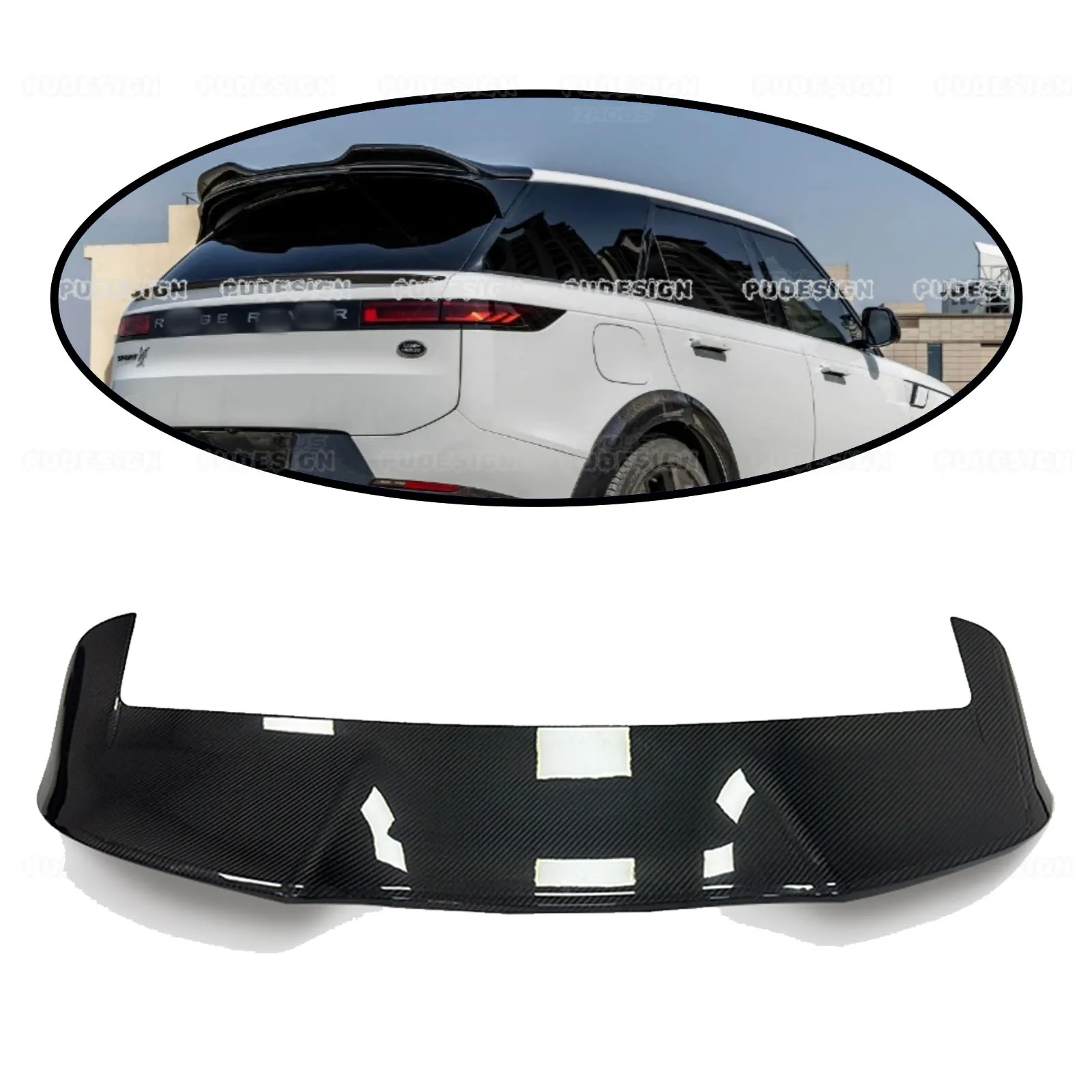 

Roof Spoiler Wing Dry Carbon Fiber Rear Tail Wings For Land Rover Range Rover Sport 2023+