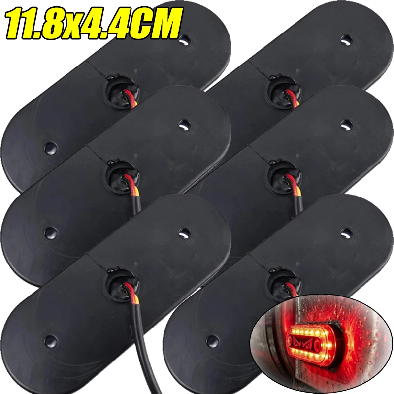 Waterproof Truck Side LED Marker Lights Demon Eye External Side Marker Flashing Warning Lights Van Marker Lights 12V-24V