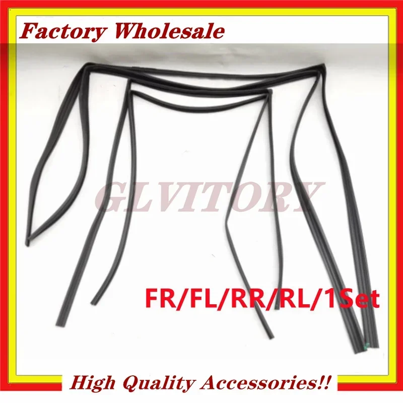 

FR/FL/RR/RL Glass Mud Channel Window Sealant Strip 5705A219 5705A220 MR436791 MR436792 For Mitsubishi Pajero Montero