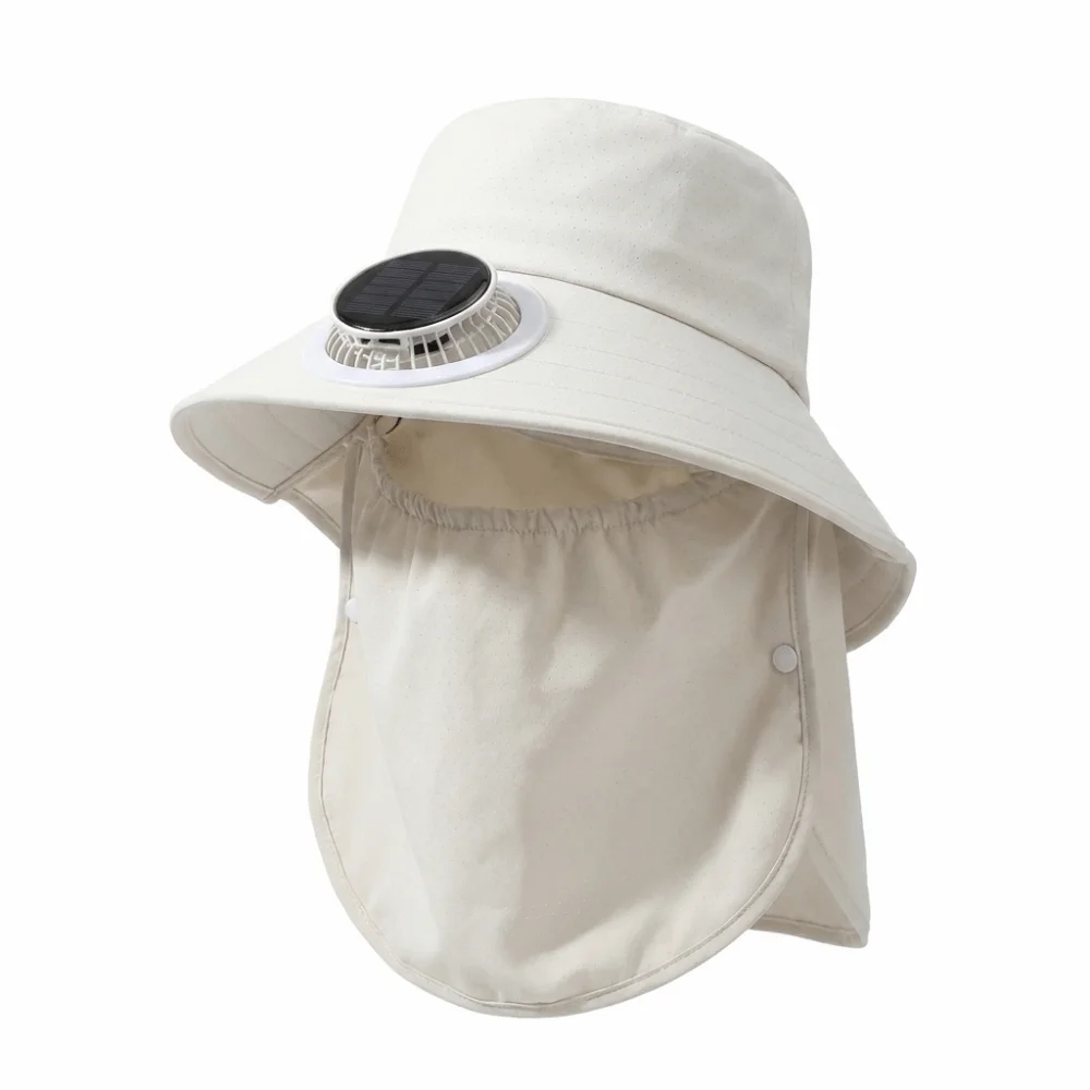 Adjustable Solar Fan Hat Long-lasting Breathable Rechargeable Fan Hat Sun Protection Portable for 3.7V300MAH