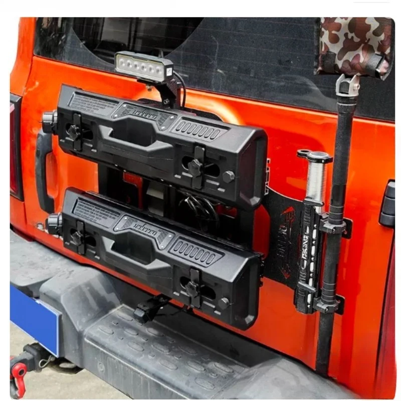 Off Road Vehicle Auxiliary Fuel Tank with Bracket Anti Theft Lock Side Window Mount Refitting Part