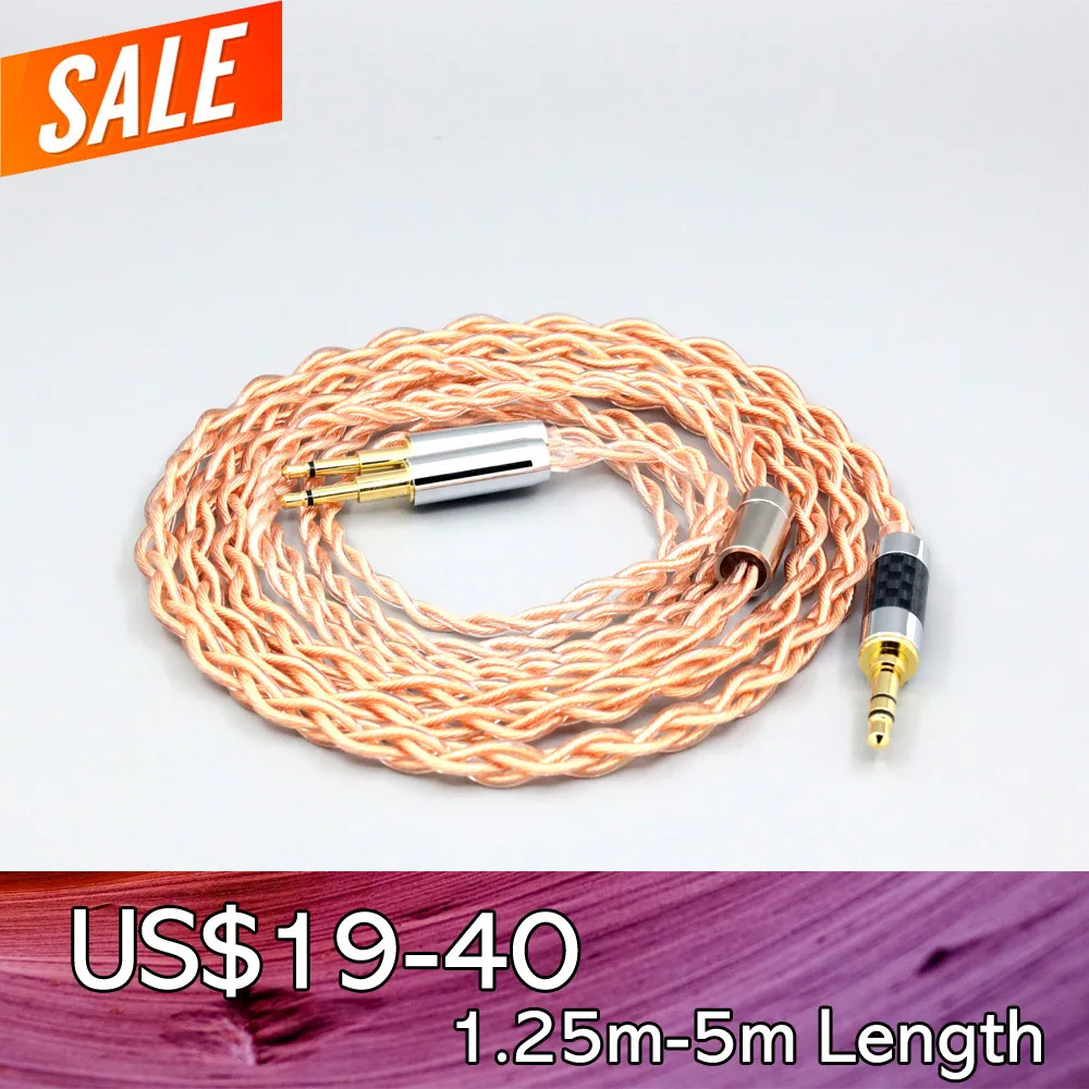 4 Core 1.7mm Litz HiFi-OFC Earphone Braided Cable For Sennheiser HD477 HD497 HD212 PRO EH250 EH350 2.5mm pin LN008100