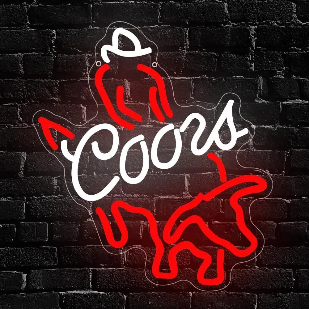 

Western Cowboy Beer Neon Sign USB LED Lights for Man Cave Home Bar Beer Club Pub Bistro Room Decoration Business Bar Signs