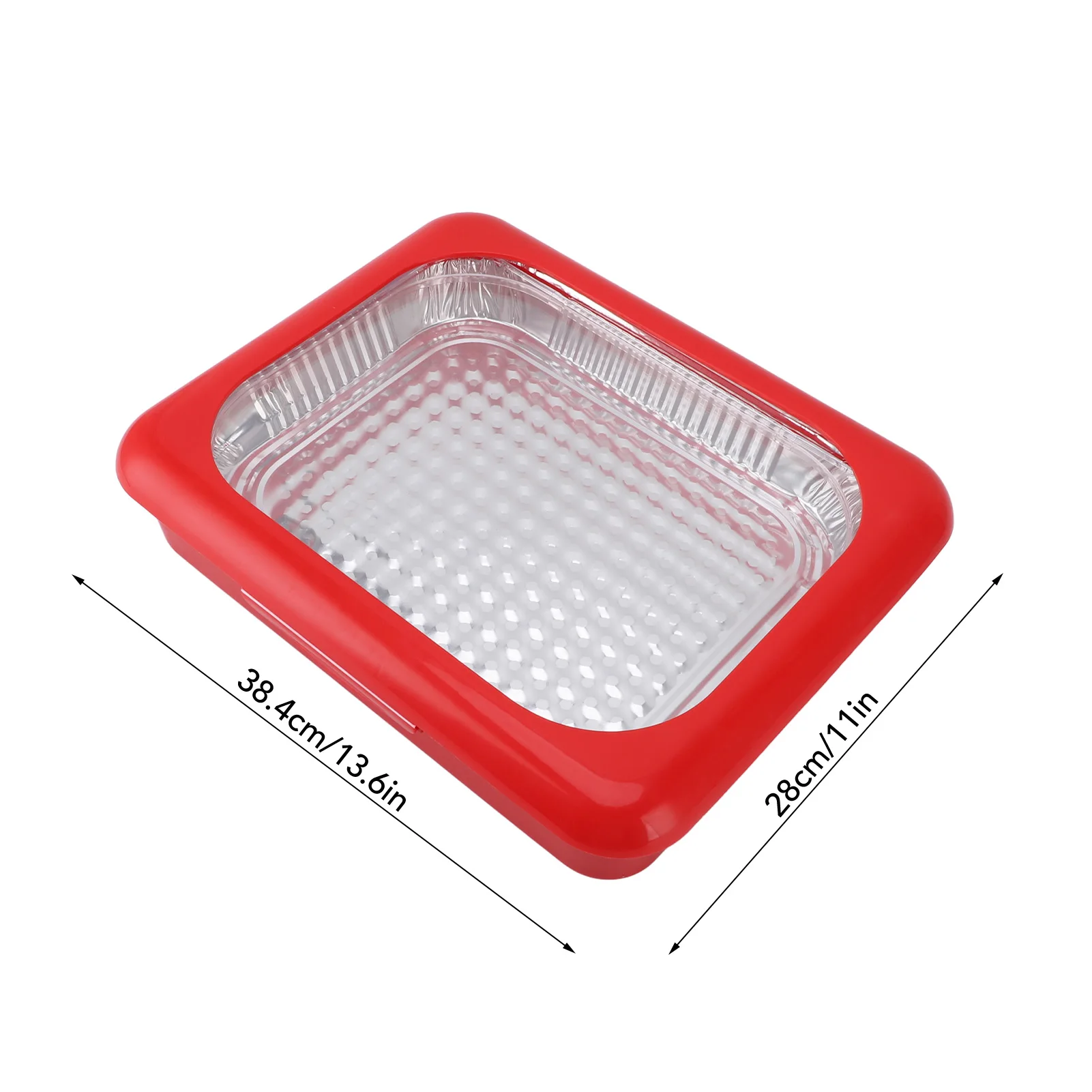 Tin Foil Storage Tray Foil Insulation Picnic Pan Food Container for Picnics Parties Camping Trip Foil Insulation Picnic Pan