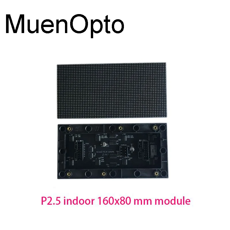 Módulo de pantalla LED P2.5 para interiores SMD2121 RGB 160x80mm, módulo de pantalla de escaneo 1/16