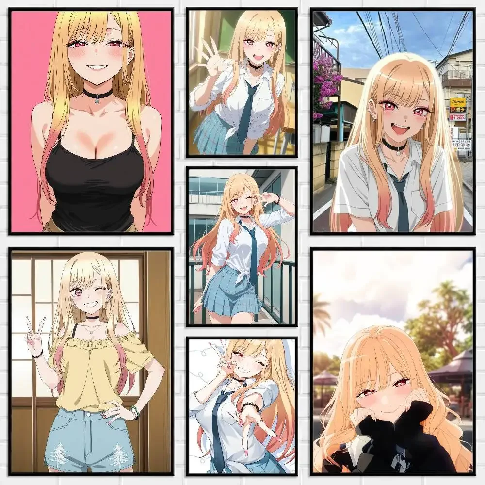 My D-Dress Up D-Darling Marin Kitagawa Poster Versatile HD Waterproof Wall Art Self-Adhesive Decor for Any Space Ideal Gift