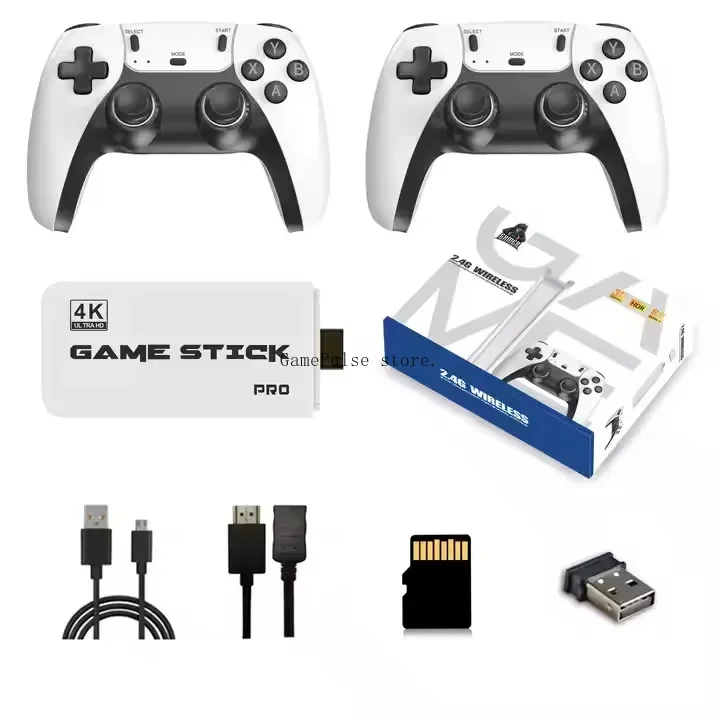 gamepulsenew-m15-4k-hd-レトロゲームコンソール-24g-ワイヤレスコントローラー-40000種類のゲーム-20種類のシミュレーター