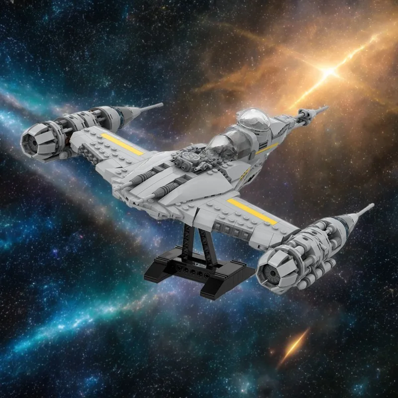 

Индивидуальный строительный набор из 626 предметов — Starfighter Mando Din Djarin's N-1 с открывающейся кабиной