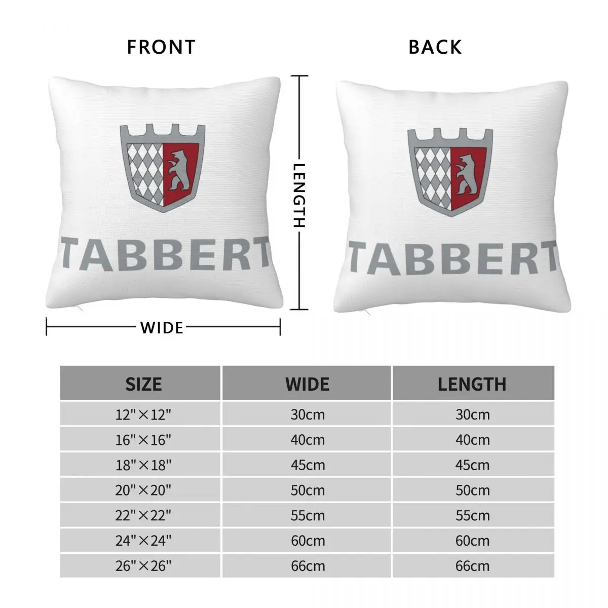 Tabbert Caravan Square Pillowcase Pillow Cover Cushion Decor Comfort Throw Pillow for Home Bedroom