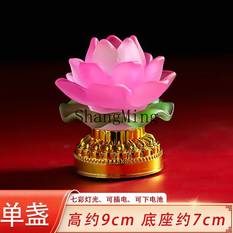 DSA lotus lamp home in front of the Buddha A pair of lamps to offer Bodhisattva Guanyin lamps to the Buddha glass Buddha hall