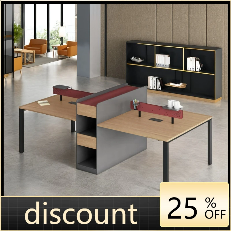 LH desk staff station table and chair combination furniture, simple and modern staff table