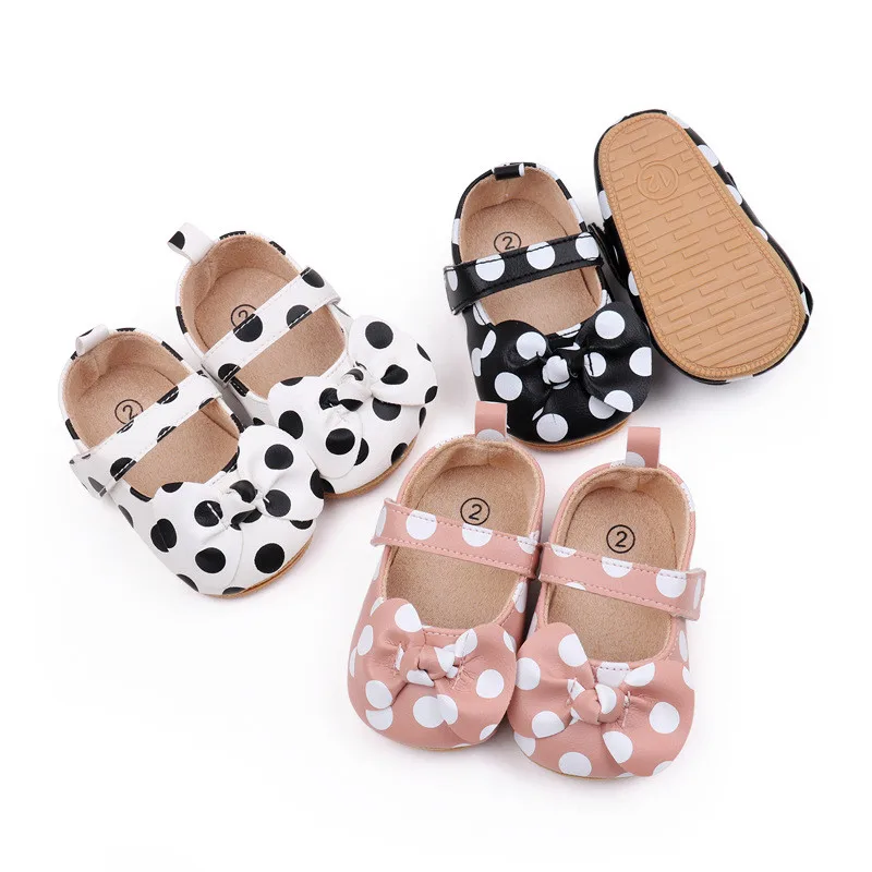 Baby Princess Shoes Girl Toddler PU Cute Bowknot Party Shoes