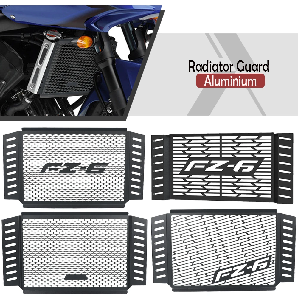 

Motorcycle Accessories Radiator Grille Guard Cover Protector Aluminium For YAMAHA FZ6 Fazer FZ 6 F Z6 2007 2008 2009 2010
