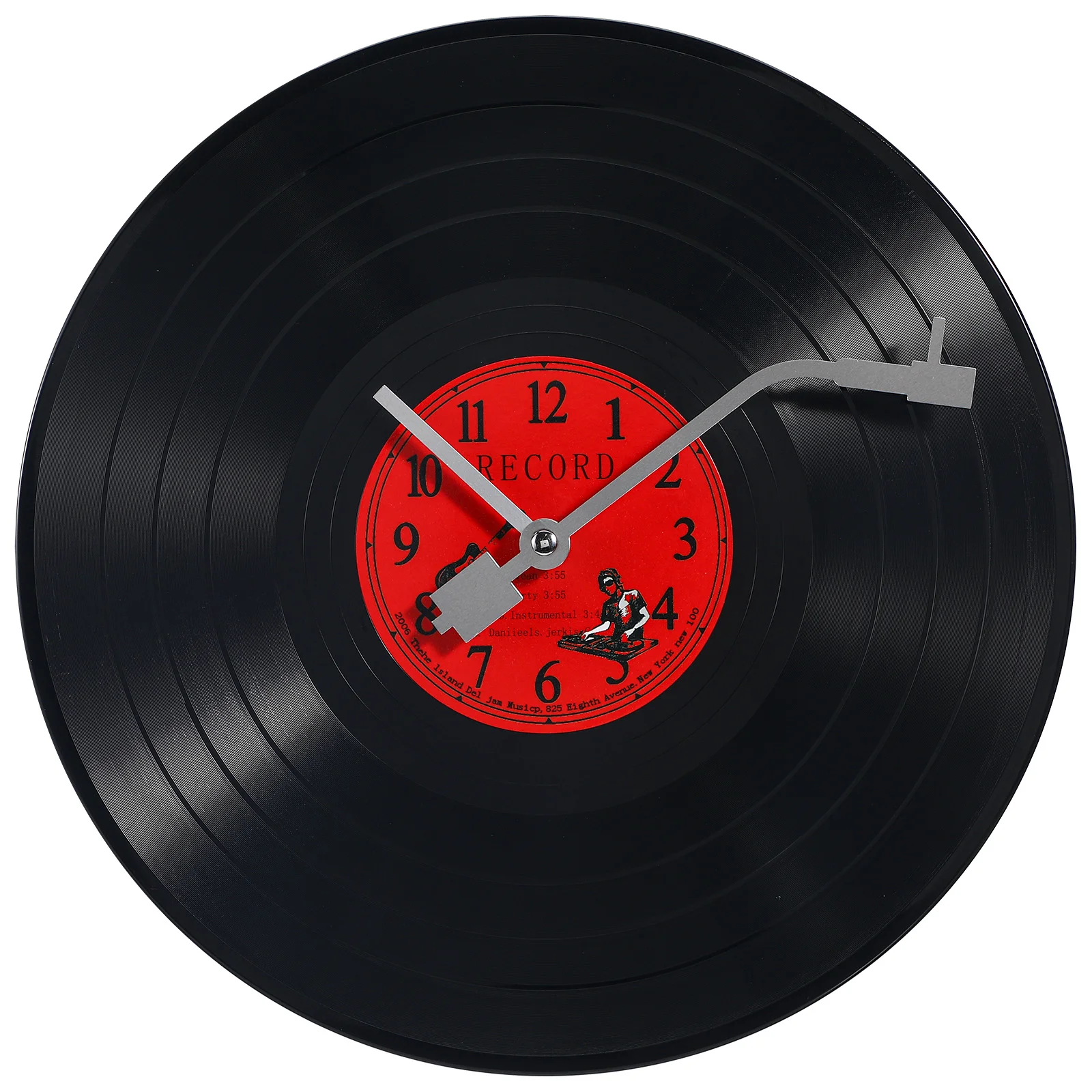 

Vinyl Record Wall Clock Bedroom Decor Convenient Plastic Exquisite Vintage Style