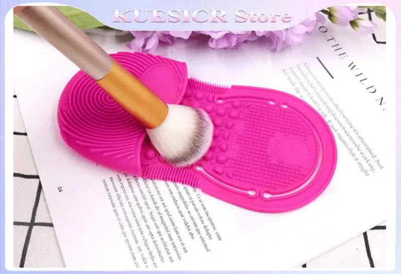 

1/3/5pcs Cosmetic Brush Cleaning Scrubbing PadSilicone Material For Better Cleaning Of Cosmetic ResidueEasy To Use And Portable