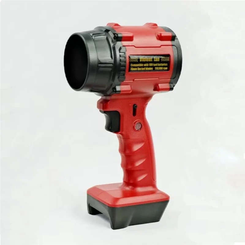 

ABKY-For 18V Battery High Power Violent Fan Brushless Air Blower Turbo Fan Adjustable Speed Leaf Duster Jet Fan