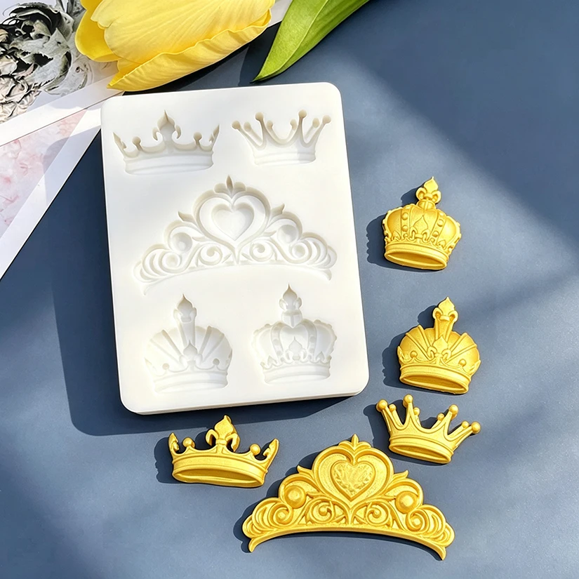 Crown Silicone Mold Sugarcraft Chocolate Cupcake Baking Mold Fondant Cake Decorating Tools