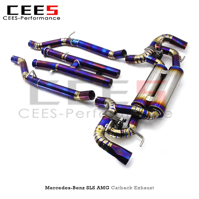 

cees Alloy Valved Catback Exhaust for Mercedes-Benz SLS 6.2L (2011+) Tuning Performance Exhaust Pipe Kit Upgrade System