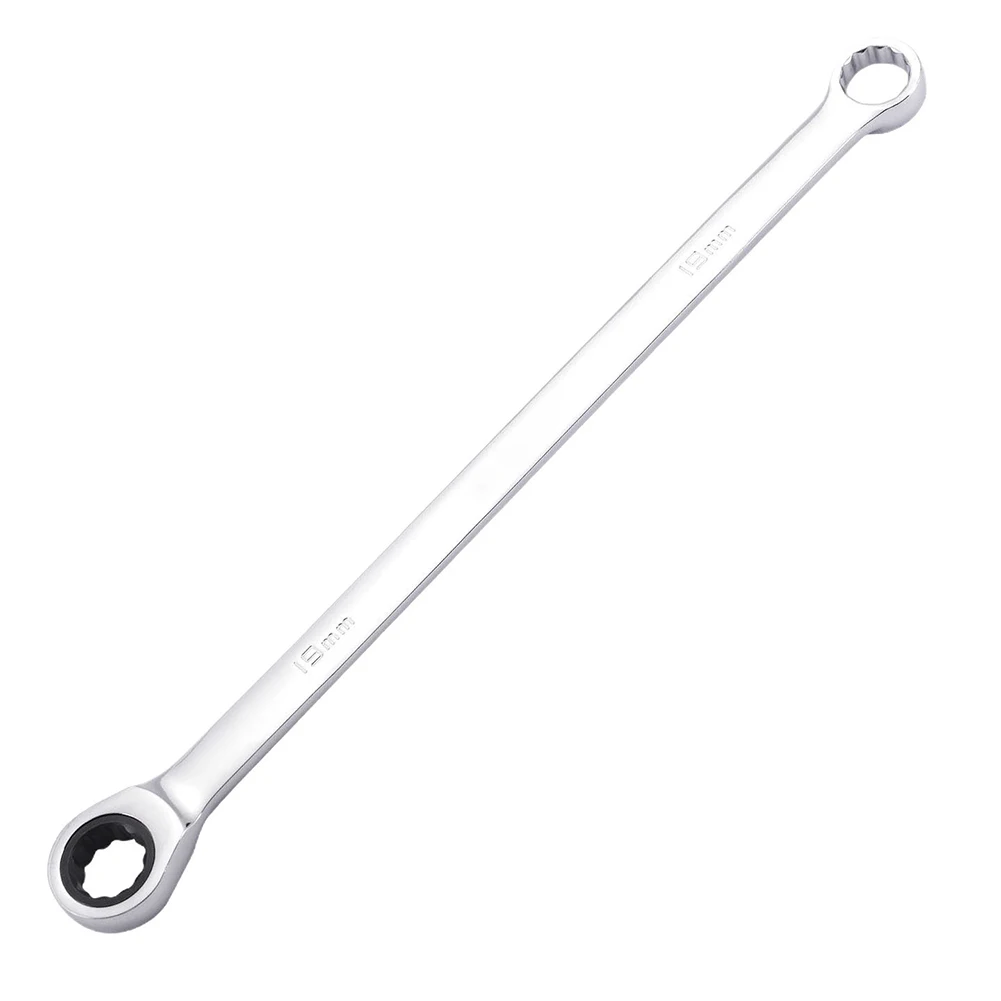 For Automotive Repair As Shown Ratchet Wrench Dual-Head Extended Length 12-Point Socket Non-Slip Hex End Box End Design