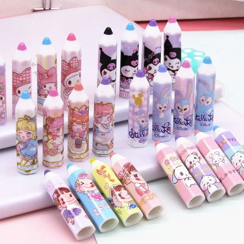 Cinnamoroll Pen Cap Kawaii Student 20 Sets Exquisite Girl Child Pencil Cover Cartoon Study Supplies Stationery Birthday Gift