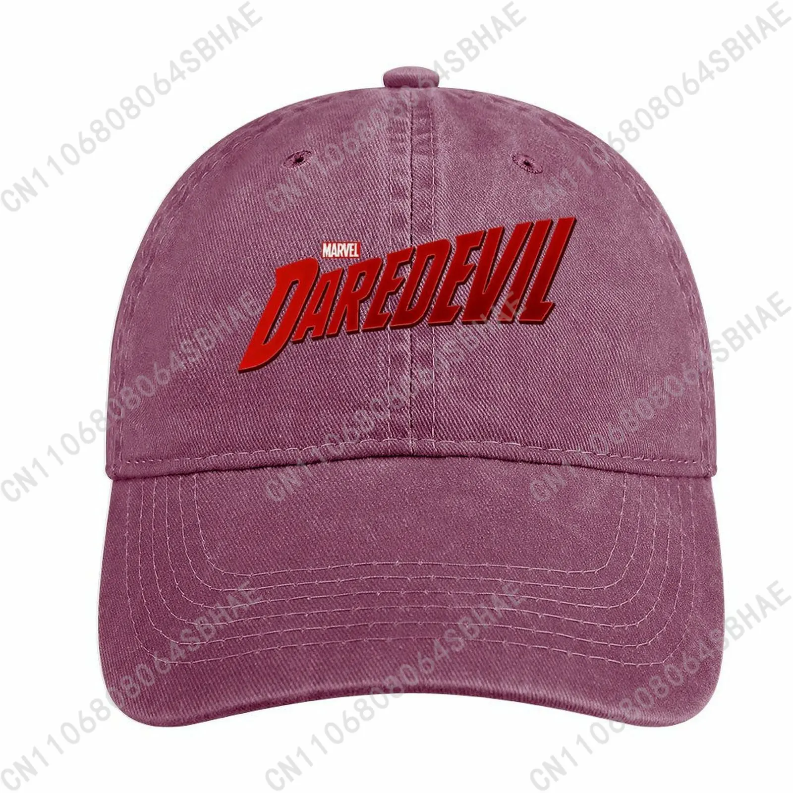 

Marvel Daredevil Washed Cotton Baseball Cap Vintage Dad Hat Men Women Retro Adjustable Denim Cap Streetwear Cosplay