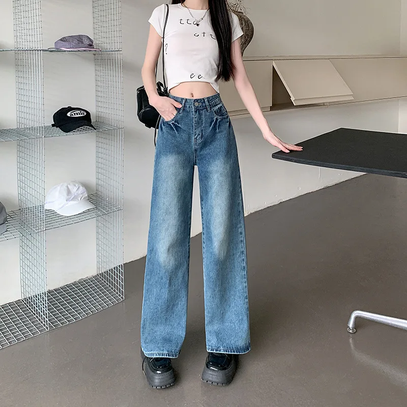 

Женские прямые классические джинсовые брюки для женщин, укороченные до щиколотки, короткие капри, женская одежда, джинсовая мода, базовая простая