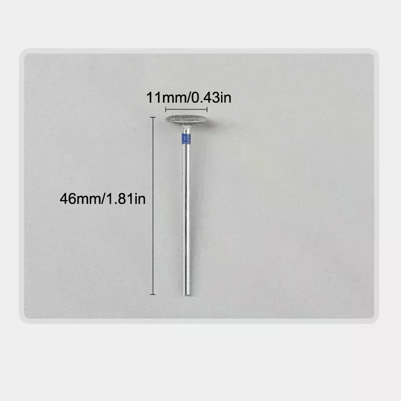 3 قطعة الصحن الطائر رأس مطحنة المحمولة طلاء الأظافر مسمار أدوات تلميع المهنية إزالة الجلد الميت إزالة الأظافر دريل #5