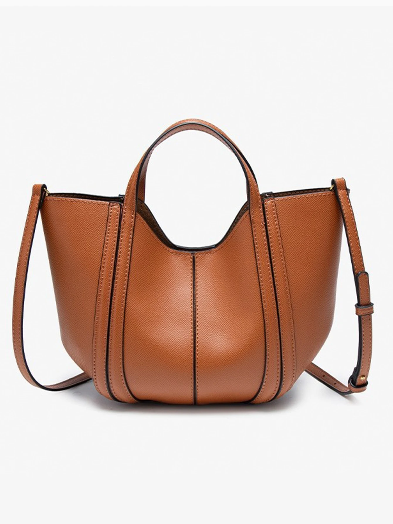 

Women's bag French minimalist large capacity hand-held tote bag commuting daily versatile slanted shoulder bag